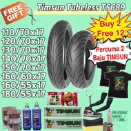 【Free 12 Gifts🎁】TIMSUN TS689 Tubeless @ 110/70x17 120/70x17 130/70x17 140/70x17 15070x17 16060x17 18