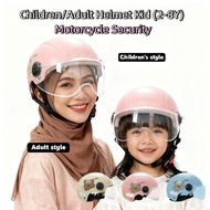 Children(2-8 year) /Adults Motorcycle Kid motor Helmet Four seasons Lightweight Half-Face HD Lens to