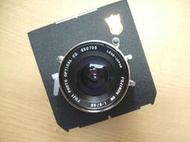 【AB的店】FUJINON・SW 65mm f8 SEIKO WISTA 大片幅4x5用鏡頭 附快門及鏡頭板