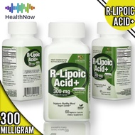 Genceutic Naturals R-Lipoic Acid+ Alpha Lipoic acid 300 mg 60 Vegetarian Capsules Na-RALA