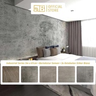 (READY MAKASSAR) [Extra High Quality] Wallpaper Furniture Industrial Series Bertekstur Semen Terasa 
