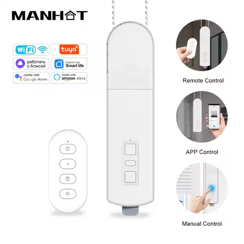 Smart Life Tuya WiFi Smart Motor Electric Chain Roller Blinds Shade Shutter Drive App Control Compat