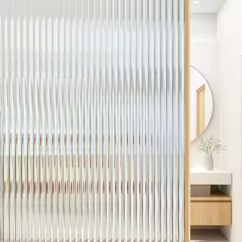 New Frosted Window Privacy Film Removable UV Blocking Frosted Glass Stickers Static Cling Window Fil