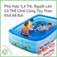 [KhoNCC] 3-Tier Swimming Pool for Children Sizes 1m3 1m5 1m8 2m1 - Summer Cooling - Fun All Day - KL