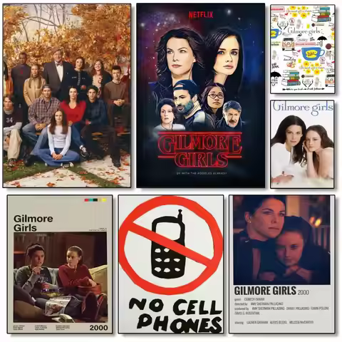 Gilmore Girls TV Series Poster High Quality Wall Art for Home Bedroom Living Hallway Perfect Gift
