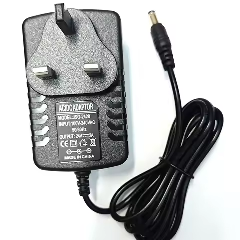 24V 2A UK Plug DC Power Supply Power Adapter 1.5M DC 5.5*2.1MM / USB C TYPE C