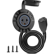 Outdoor Outlet Extender, Weatherproof Power Outlet, Receptacle Outlet,125 Volt NEMA 5-15R, RV Electr