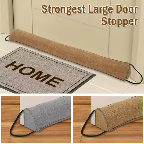 1/2Pcs Under Door Draft Stopper 92cm Heavy Triangular Duty Door Draft Blocker with Hanging Loops for