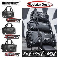Rhinowalk Motorcycle Tail Pannier Dry Bag Waterproof 20L-65L Lage Travel Saddle Top Box Free combina