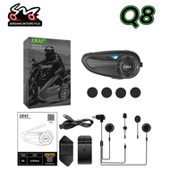 EJEAS MS8 Q8 V6 Pro+ Motorcycle Helmet Mesh Intercom Headset Waterproof IP67 Bluetooth Headset