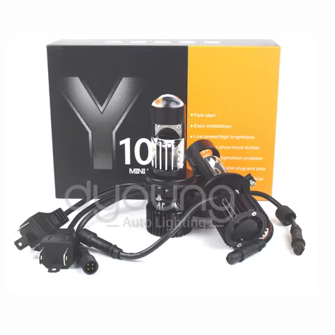 Auto Mini H4 LED H7 Mini Bi LED Projector Lens H4 Canbus Automobiles Headlight Lamp 90W/Pair 20000LM