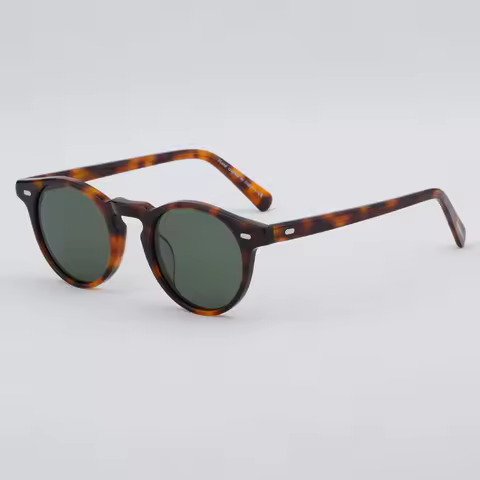 Gregory Peck Design Acetate Round OV5186 Sunglasses Women Men Vintage Eyewear Male Female Shades Pol