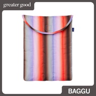 Baggu - Puffy Laptop Sleeve 13"/ 14" in Gradient Stripe Poppy & Lilac