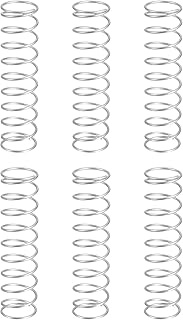 uxcell 6Pcs Compression Springs, 1mm Wire Diameter x 15mm OD x 60mm Length 304 Stainless Steel Exten