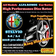 ALFA ROMEO STELVIO Disc Rotor Drilled Slotted / Pemutar Cakera Berprestasi Tinggi