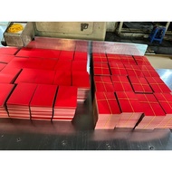 100 pieces of red velvet paper (size 8cm*11cm) to make confetti cannon tubes. Adhesive tape for fire