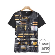 Mechanic Tools Screwdriver T-Shirt Kids and Adults 3D Printing LP3D-A750
