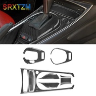Car-Styling Carbon Fiber Gear Panel Sticker Car Accessories For BMW Z4 E85 2003-2008