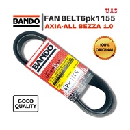 BANDO FAN BELT 6PK1155 EPDM APPLICABLE FOR AXIA-ALL BEZZA 1.0