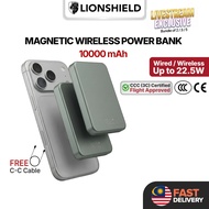 (LIVE Exclusive) LionShield CCC Certified 10000mAh PD 22.5W Wireless Magnetic Fast Charging Powerban