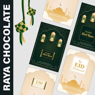 OHJOLLY 1Pcs Raya Gift Set Raya Berlys Chocolate Doorgift Hadiah Raya Hari Raya Coklat Bar Beryls Ha