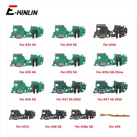 USB Charging Port Dock Plug Connector Charger Board Flex Cable For OPPO A54 A54s A55 A55s A56 A57 A5