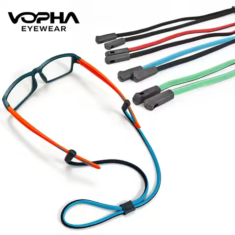 Adjustable Anti-Loss Glasses Chain for All-Day & Outdoor Use, Eyeglasses String Holder Strap - Eyegl
