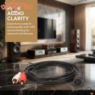 ABEBONGOTF 5 Pin DIN Female to 2 for RCA Male, Strong Grip Professional Sound Adapter Cable, Plug-an