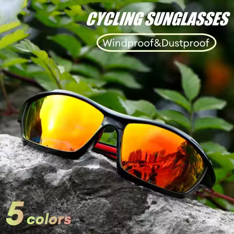 Windproof Driving Sunglasses UV400 Shades Men Goggles Outdoor Sports Night Vision Hiking Running Mot