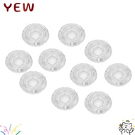 YYE 10Pcs ​Footswitch Topper, ​Pedal Protection Cap​ Foot Nail Cap​ ​Guitar Pedal Cap​, Transparent​