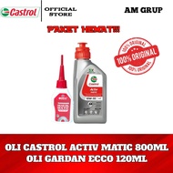 Paket Hemat Oli Castrol Activ Matic 800ml + Oli Gardan Ecco 120ml Oli Castrol Activ matic 08L