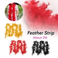 2M Craft Fancy Dress Cosplay Fluffy Party Decoration Feather Boa Strip Feathers Apparel Accessaries