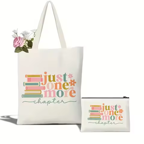 Just One More Chapter Canvas Tote Bag Library Book Bag Booktrovert Tote Bag Book Lover Tote Bag Canv