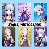 Genshin Impact Photocards - KAMISATO AYAKA Textured Photocards Front and Back Print