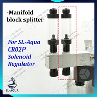 SL Aqua Manifold Block CO2 Splitter Connector for CR02P Regulator