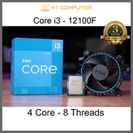 Cpu Intel Core i3 12100F / 12100 (3.30 Up to 4.30GHz, 12M, 4 Cores 8 Threads) Full Box /