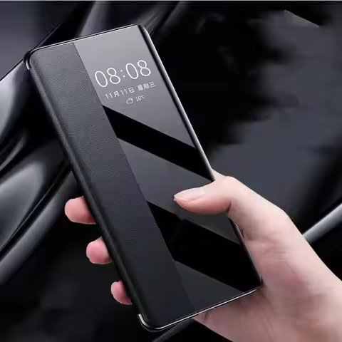 View Windows Leather Flip Phone Case For vivo IQOO Neo10 9 Pro Full Protective Soft TPU Matte Cover 