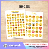 PRINTEREST Emoji Premium Vinyl Die-cut Kiss-cut Stickers - Journal Planner Aesthetic Sticker