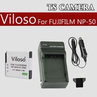 FUJI REPLACEMENT BATTERY + CHARGER FOR FUJI NP-50 / FNP50 BATRERY CHARGER