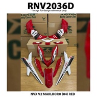 COVERSET YAMAHA NVX V2 Marlboro (84) STICKER TANAM COVERSET NVX V2 RAPIDO COVERSET ACCESSOIRES MOTOR