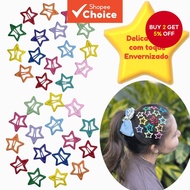 Y2K Colorful Star Hair Clip Set Party Wedding Show Grunge Accessories Women Girls