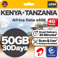 eSIM Kenya + Tanzania Travel Data | eTravel