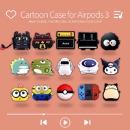 3D Cartoon Airpods 1/2/3 Pro Case Silicone Anti-Fall Shockproof Case for Airpods 3 Case