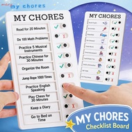 MERY To Do List Board, Reusable Sliding Type Chore Chart, Portable Plastic Erasable Habit Tracker Bo