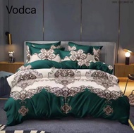ชุดเครื่องนอน vodca เนื้อผ้าดีคุณภาพเกรดพรีเมียม สีไม่ตก นุ่มลื่นเบาสบายไม่ร้อนอบอ้าว ผ้านวมใหญ่ 2x
