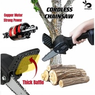 SIMJU Chainsaw 4 inch Mini Chainsaw Electric Portable Chainsaw Wood Chainsaw