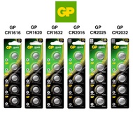 GP Lithium Coin Cell Battery CR1616 CR1620 CR1632 CR2016 CR2025 CR2032 5PCS