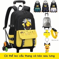 Trolley bag elementary school students School bags for grades 3,4,5,6 with wheels for climbing stair