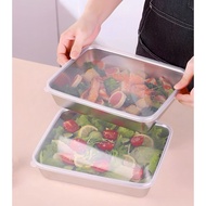 Food storage box - Stainless steel box with plastic lid - Cold box