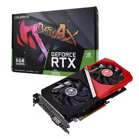 Colorful Tomahawk GeForce RTX 3050 DUO 6GB Desktop Graphics Card GDDR6 Fan New Fresh RTX 3050 3050Ti